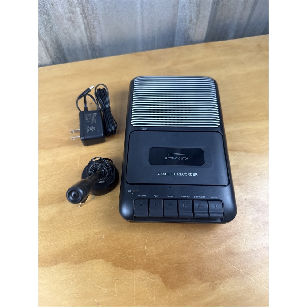 ONN Cassette Recorder With External Microphone ONA13AV505